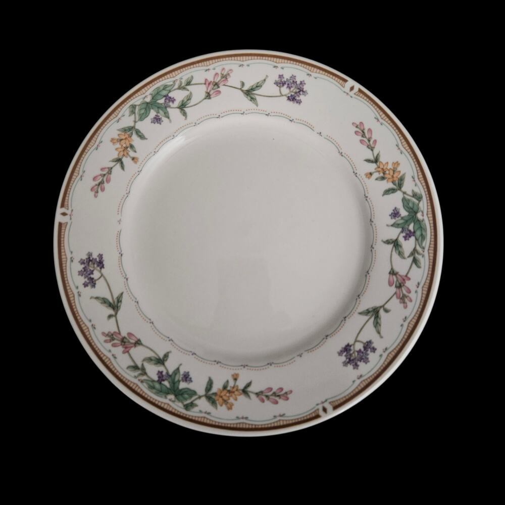 Bellegarden by Citation Porcelain China Floral Salad Plates Set of 4